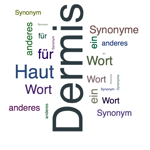 Ein anderes Wort für Dermis - Synonym Dermis