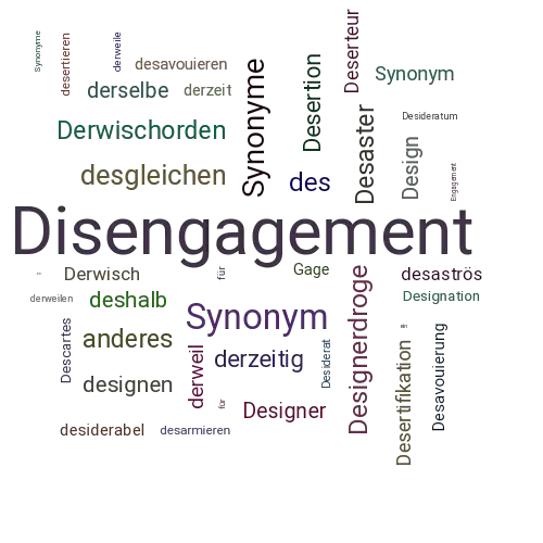 Ein anderes Wort für Desengagement - Synonym Desengagement