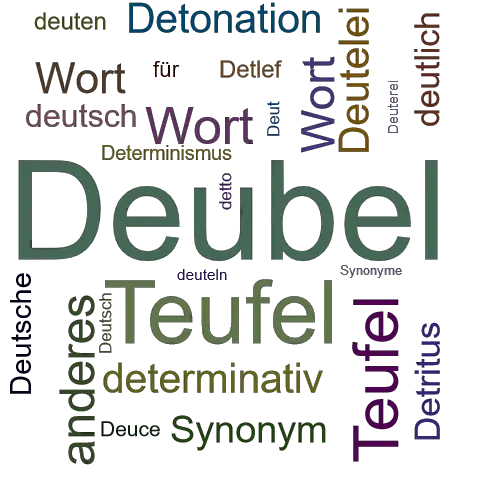 Ein anderes Wort für Deubel - Synonym Deubel