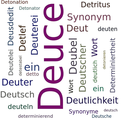 Ein anderes Wort für Deuce - Synonym Deuce