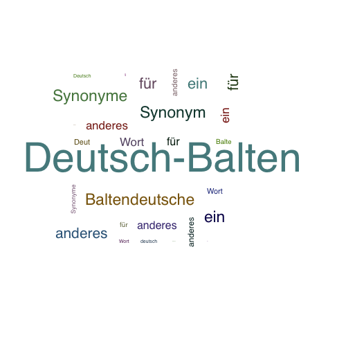 Ein anderes Wort für Deutsch-Balten - Synonym Deutsch-Balten