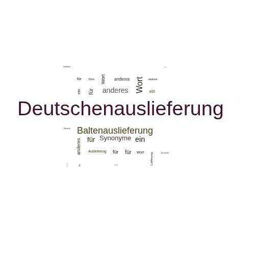 Ein anderes Wort für Deutschenauslieferung - Synonym Deutschenauslieferung
