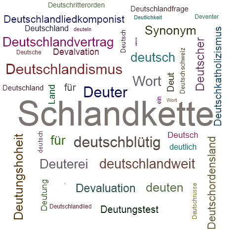 Ein anderes Wort für Deutschlandkette - Synonym Deutschlandkette