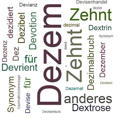 Ein anderes Wort für Dezem - Synonym Dezem