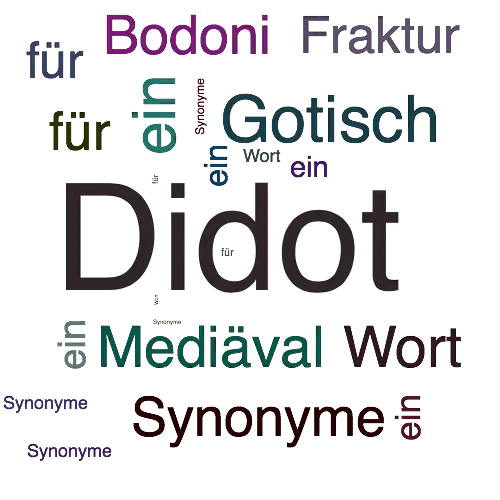 Ein anderes Wort für Didot - Synonym Didot