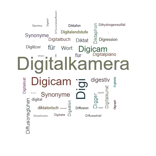 Ein anderes Wort für Digitalkamera - Synonym Digitalkamera