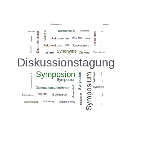Ein anderes Wort für Diskussionstagung - Synonym Diskussionstagung
