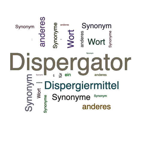 Ein anderes Wort für Dispergator - Synonym Dispergator