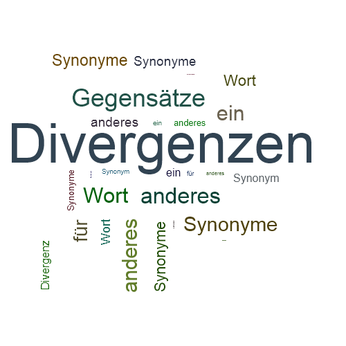 Ein anderes Wort für Divergenzen - Synonym Divergenzen