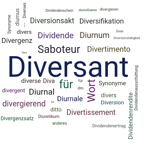 Ein anderes Wort für Diversant - Synonym Diversant