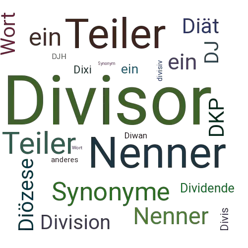 Ein anderes Wort für Divisor - Synonym Divisor