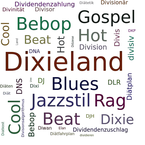 Ein anderes Wort für Dixieland - Synonym Dixieland