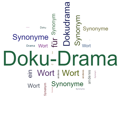 Ein anderes Wort für Doku-Drama - Synonym Doku-Drama