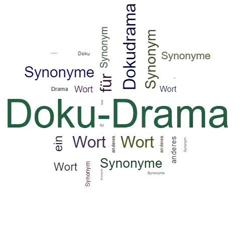 Ein anderes Wort für Doku-Drama - Synonym Doku-Drama