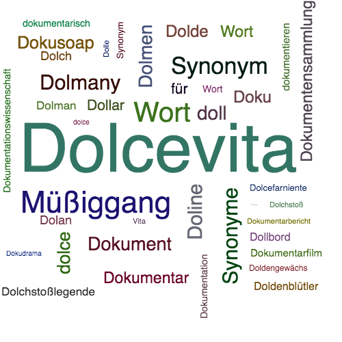 Ein anderes Wort für Dolcevita - Synonym Dolcevita