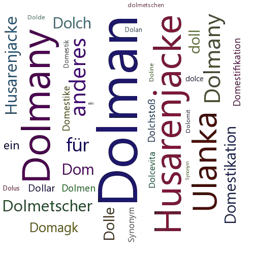 Ein anderes Wort für Dolman - Synonym Dolman