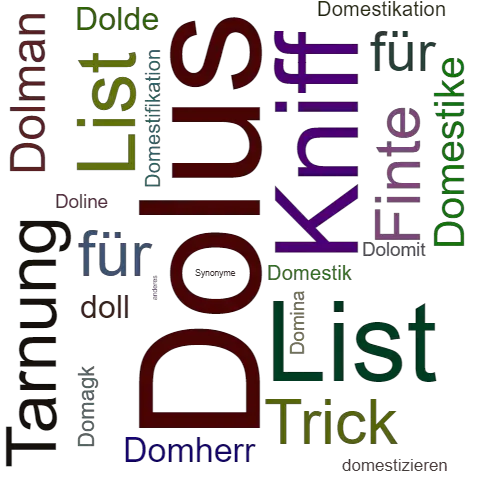 Ein anderes Wort für Dolus - Synonym Dolus