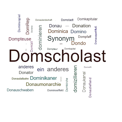 Ein anderes Wort für Domscholast - Synonym Domscholast