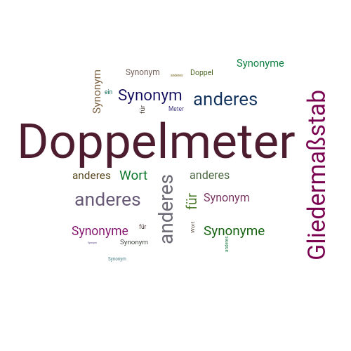 Ein anderes Wort für Doppelmeter - Synonym Doppelmeter