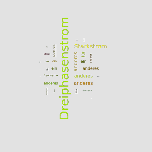 Ein anderes Wort für Dreiphasenstrom - Synonym Dreiphasenstrom