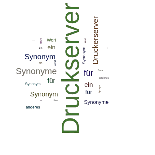 Ein anderes Wort für Druckserver - Synonym Druckserver