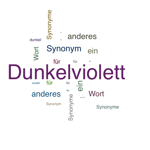 Ein anderes Wort für Dunkelviolett - Synonym Dunkelviolett