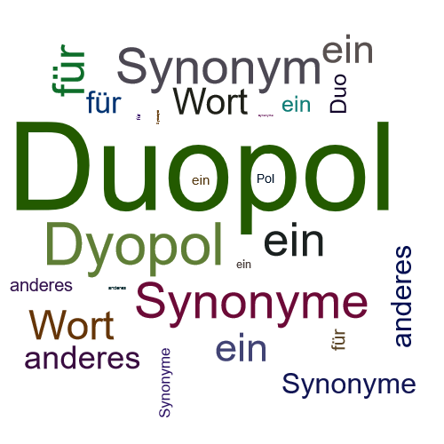 Ein anderes Wort für Duopol - Synonym Duopol