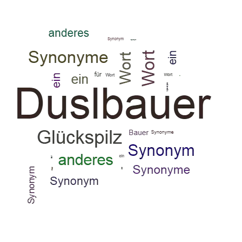 Ein anderes Wort für Duslbauer - Synonym Duslbauer