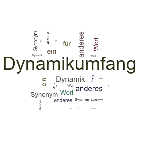 Ein anderes Wort für Dynamikumfang - Synonym Dynamikumfang