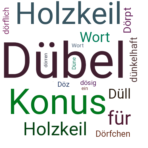 Ein anderes Wort für Dübel - Synonym Dübel