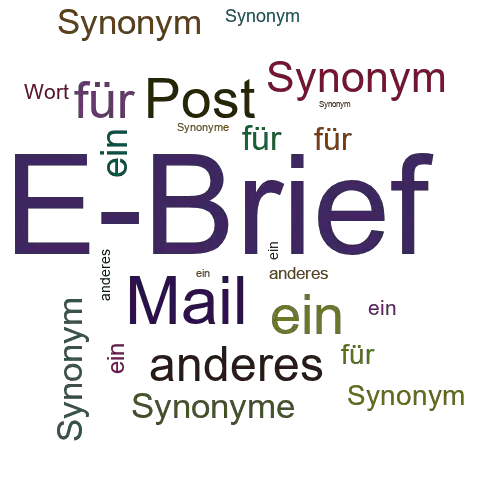 Ein anderes Wort für E-Brief - Synonym E-Brief