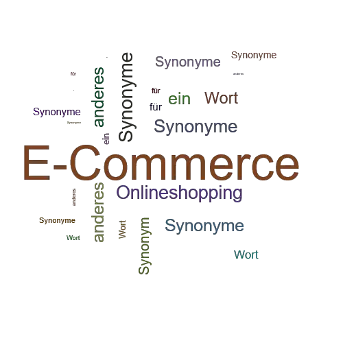 Ein anderes Wort für E-Commerce - Synonym E-Commerce