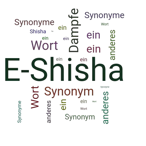 Ein anderes Wort für E-Shisha - Synonym E-Shisha