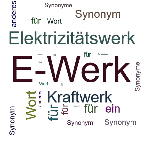 Ein anderes Wort für E-Werk - Synonym E-Werk