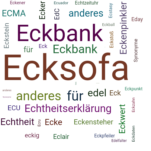 Ein anderes Wort für Ecksofa - Synonym Ecksofa