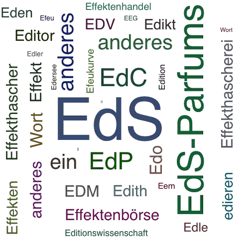 Ein anderes Wort für EdS - Synonym EdS