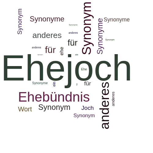 Ein anderes Wort für Ehejoch - Synonym Ehejoch