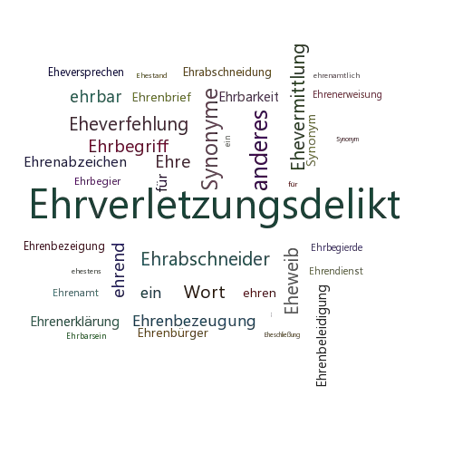 Ein anderes Wort für Ehrdelikt - Synonym Ehrdelikt