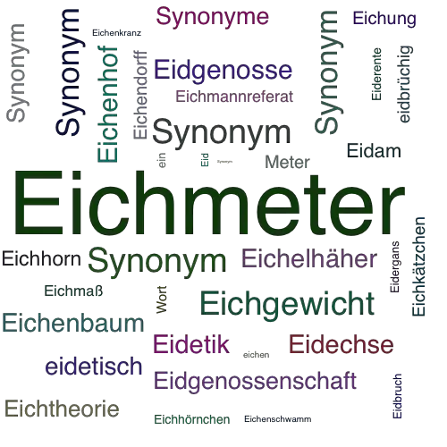 Ein anderes Wort für Eichmeter - Synonym Eichmeter