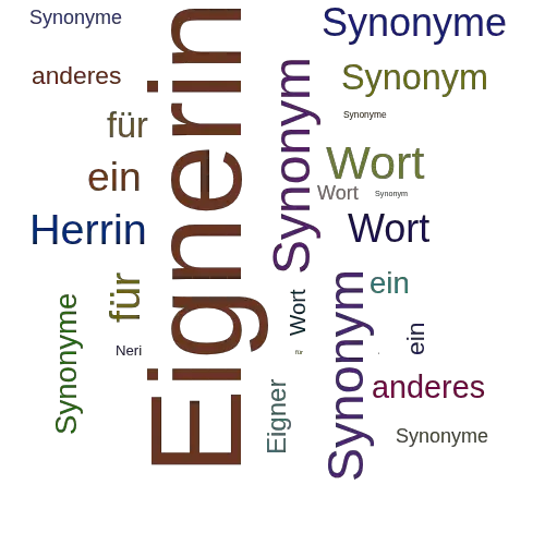Ein anderes Wort für Eignerin - Synonym Eignerin