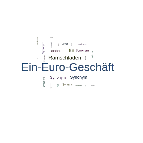 Ein anderes Wort für Ein-Euro-Geschäft - Synonym Ein-Euro-Geschäft