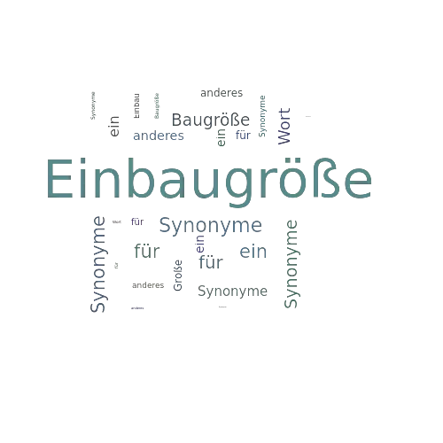 Ein anderes Wort für Einbaugröße - Synonym Einbaugröße