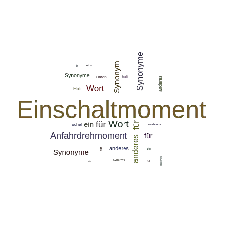 Ein anderes Wort für Einschaltmoment - Synonym Einschaltmoment
