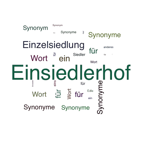 Ein anderes Wort für Einsiedlerhof - Synonym Einsiedlerhof