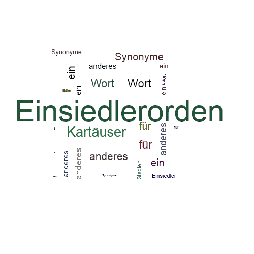 Ein anderes Wort für Einsiedlerorden - Synonym Einsiedlerorden