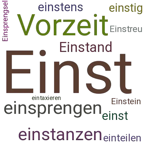 Ein anderes Wort für Einst - Synonym Einst