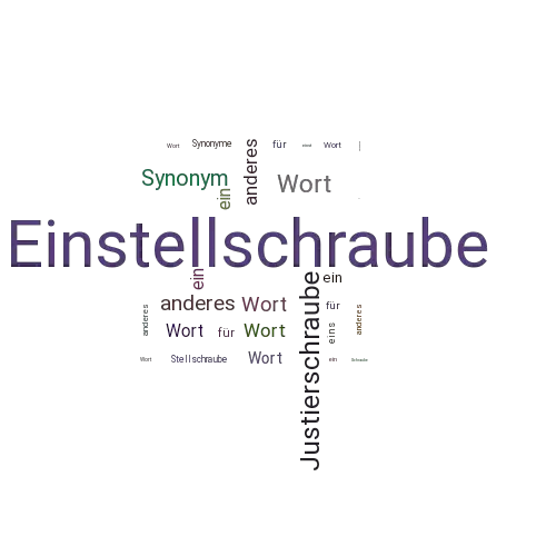 Ein anderes Wort für Einstellschraube - Synonym Einstellschraube