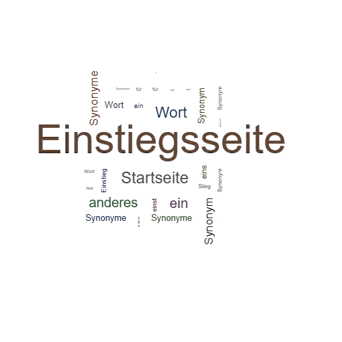 Ein anderes Wort für Einstiegsseite - Synonym Einstiegsseite