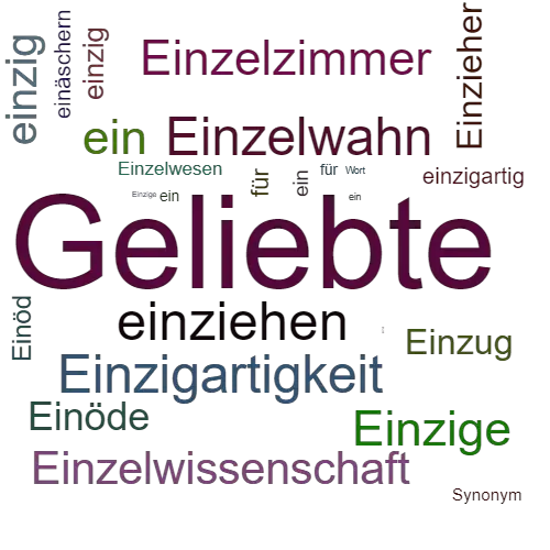 Ein anderes Wort für Einzigeine - Synonym Einzigeine