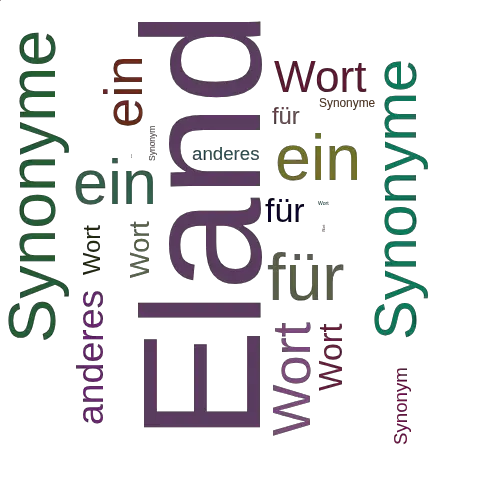 Ein anderes Wort für Eland - Synonym Eland